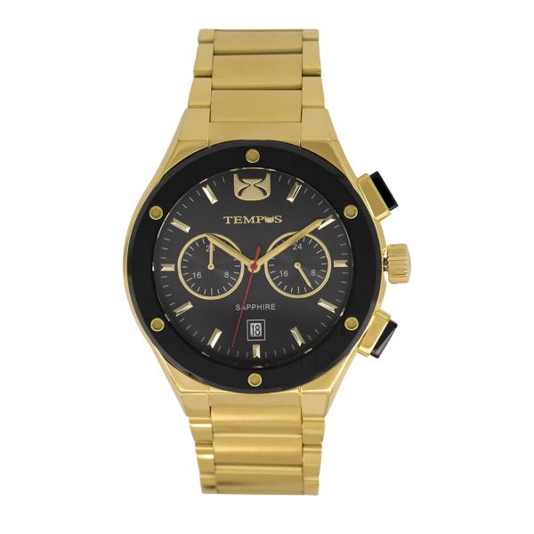 Reloj de hombre análogo dorado Tempus