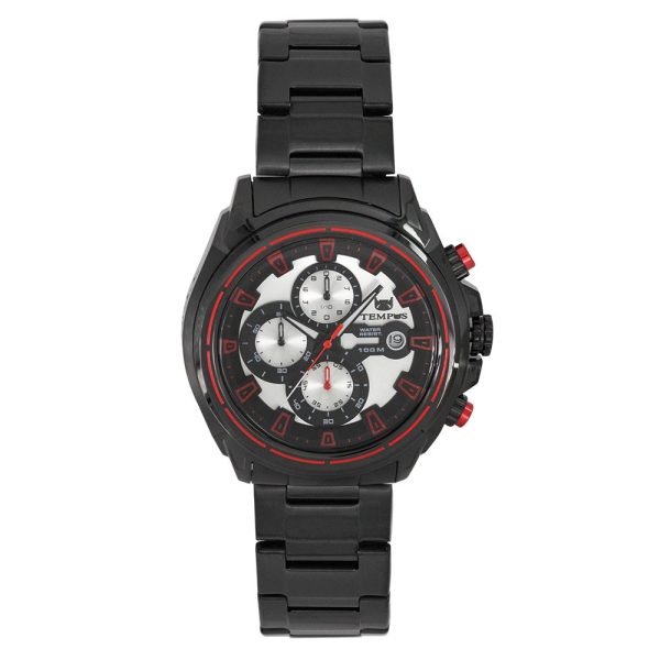 Reloj de hombre análogo de color negro Tempus