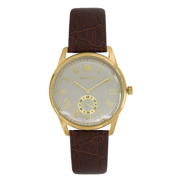 Reloj de hombre clásico correa color café - Tempus - T332-03
