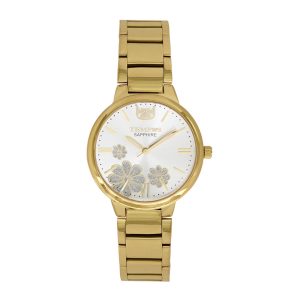 Reloj de mujer cristal zafiro y fondo plateado Tempus