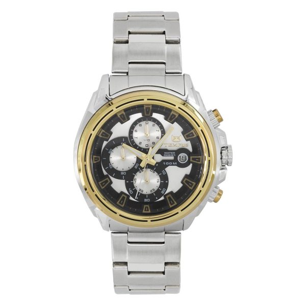 Reloj de hombre multifuncional plateado Tempus