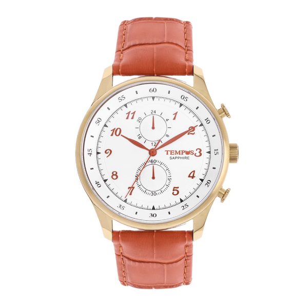 Reloj de Hombre Diseño Formal. Colección: Hombre Pulso: Cuero. Caja: Stainless Steel. Funcionalidad: Cronógrafo con Calendario. Máquina: vd36. Tamaño Caja: 46 mm Impermeabilidad: 5 ATM Instrucciones de Cuidado: REVISAR GARANTIA