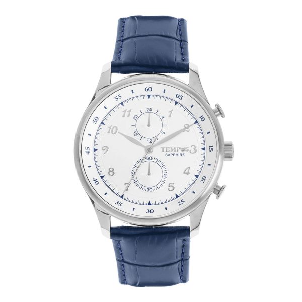 Reloj de Hombre Diseño Formal. Colección: Hombre Pulso: Cuero. Caja: Stainless Steel. Funcionalidad: Cronógrafo con Calendario. Máquina: vd36. Tamaño Caja: 46 mm Impermeabilidad: 5 ATM Instrucciones de Cuidado: REVISAR GARANTIA