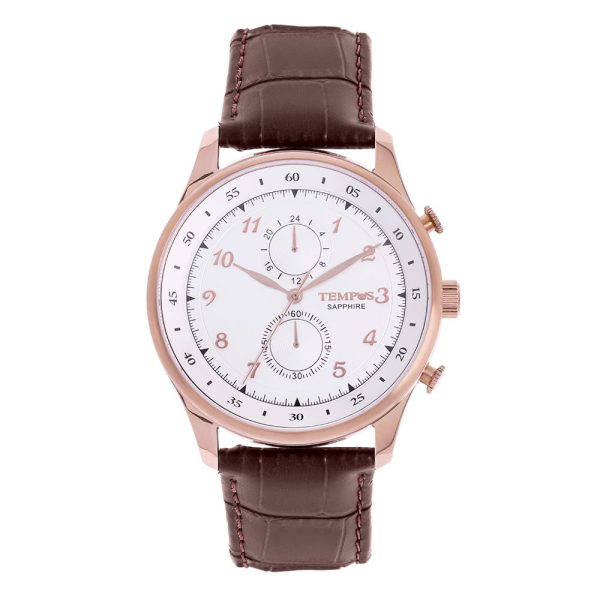 Reloj de Hombre Diseño Formal. Colección: Hombre Pulso: Cuero. Caja: Stainless Steel. Funcionalidad: Cronógrafo con Calendario. Máquina: vd36. Tamaño Caja: 46 mm Impermeabilidad: 5 ATM Instrucciones de Cuidado: REVISAR GARANTIA