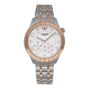 Reloj de mujer clásico y elegante con cristal zafiro Tempus - SMT-240614-04 Reloj de Mujer. Diseño: Elegante Formal. Cristal: Zafiro. Pulso: Acero Caja: Stainless Steel. Garantía: 1 Año. Tempus Watches.