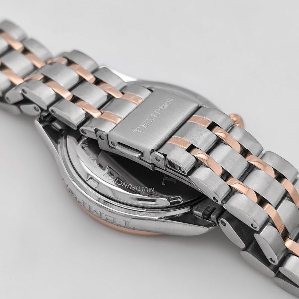 Reloj de mujer clásico y elegante con cristal zafiro Tempus - SMT-240614-04 Reloj de Mujer. Diseño: Elegante Formal. Cristal: Zafiro. Pulso: Acero Caja: Stainless Steel. Garantía: 1 Año. Tempus Watches.