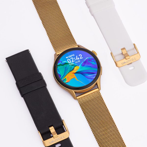 Reloj Smartwatch digital, diseño inteligente para la vida cotidiana y para deportistas de todos los niveles y deportes. Monitoreo de salud 24/7, Cronómetro, Alarma, Predicción del periodo menstrual y ovulación, Recordatorio para moverse y Tomar agua. Reloj Smartwatch. Función: Digital. Incluye: 2 pulsos intercambiables. Colores Pulsos: Negro y Gris. Monitoreo de Salud 24/7. Diseño: Entrenamiento Funcional. SKU: SPORTRACEFORCE-D Garantía: 1 Año. Relojes Tempus